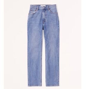 A&F Curve Love - Ultra High Rise Ankle Straight Jean